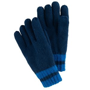 Dark blue gloves