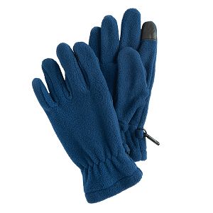 Blue gloves