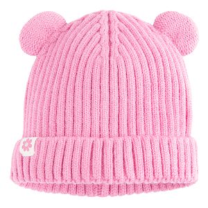 Pink beanie with ears