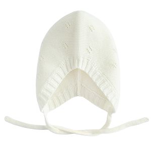 Ecru earflap hat