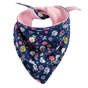 Floral and pink double sided neckerchief