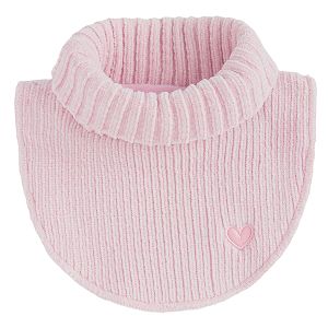 Pink turtleneck scarf