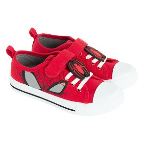 Spiderman red canvas sneakers