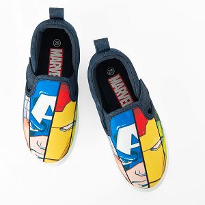 Marvel canvas slip on shoes