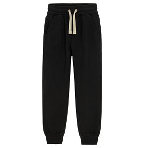 Black sweatpants with cord