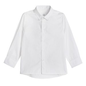 White long sleeve button down shirt