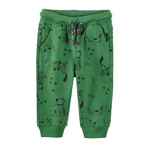 Green jogging pants