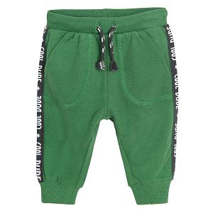 Green jogging pants