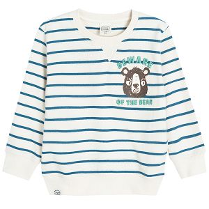 Striped bear sweatshirt