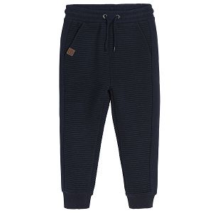 Navy blue jogging pants