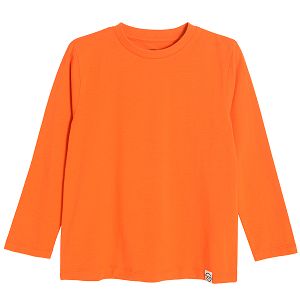 Orange long sleeve blouse