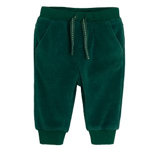 Green jogging pants