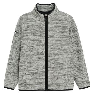 Grey zip through sweatshirt