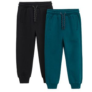 Dark green and grey jogging pants- 2 pack