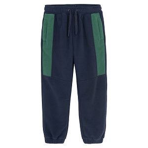 Blue with green stripes jogging pants