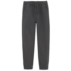 Dark grey sweapants with cord