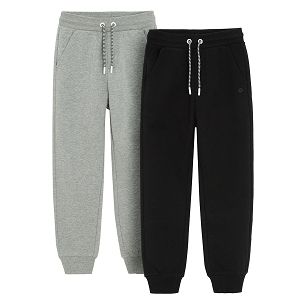 Grey and black sweatpants with cord- 2 pack