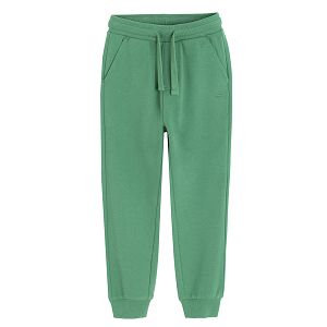 Green jogging pants