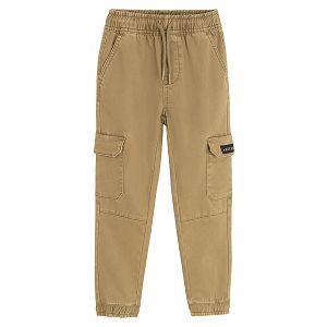 Brown cargo trousers