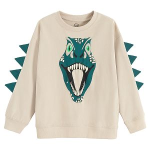 Sweatshirt with dinosaur print