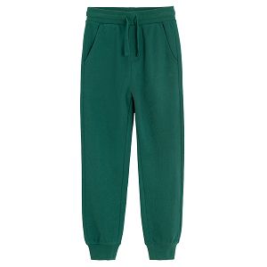 Green jogging pants