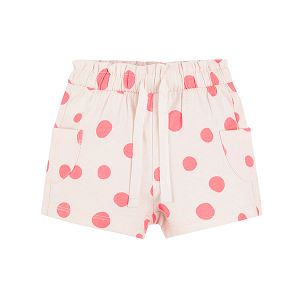 White polka dot shorts