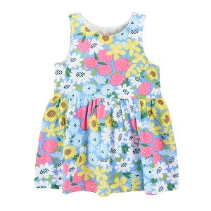 Sleeveless floral dress