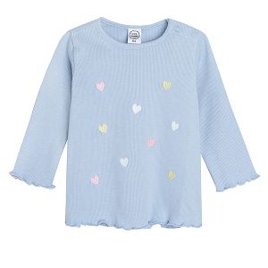 Light blue long sleeve blouse