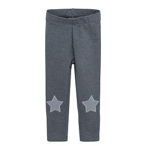 Blue melange stars jeggings