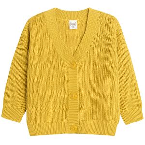 Yellow cardigan