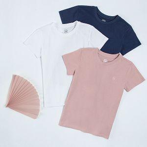 Short sleeve sportswear blouse 3-pack