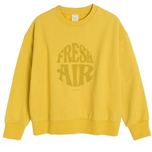 Yellow sweatshirt