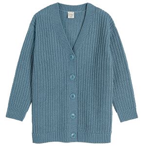 Blue cardigan