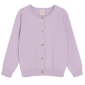 Lilac botton down cardigan