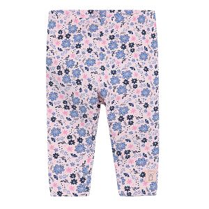 Pink jeggings with Play and Fun print