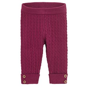 Burgundy jeggings