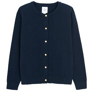 Dark blue button down cardigan