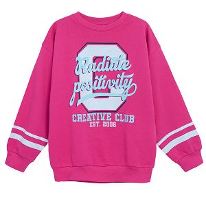 Pink athletic sweatshirt