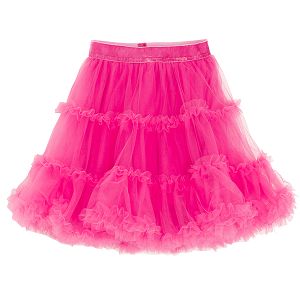 Fuchsia tulle skirt