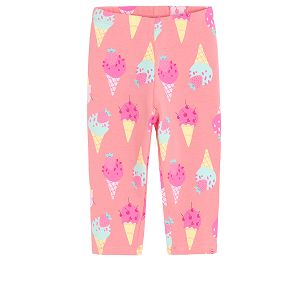 Pink leggings with ice creams