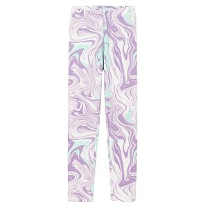 Purple tie dye leggings