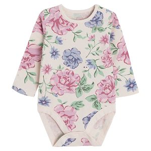 Floral long sleeve bodysuit