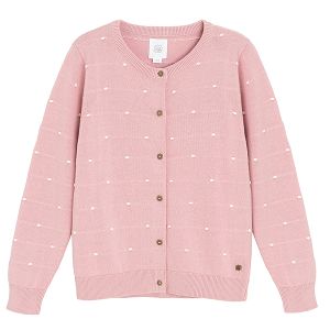 Pink classic cardigan