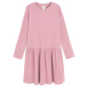 Pink long sleeve dress