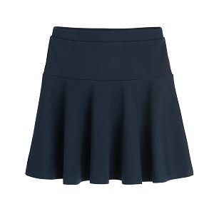 Blue pleated skirt