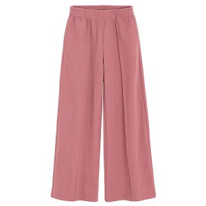 Pink wide leg jogging pants