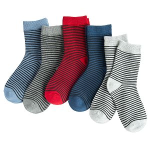 Striped socks- 7 pack