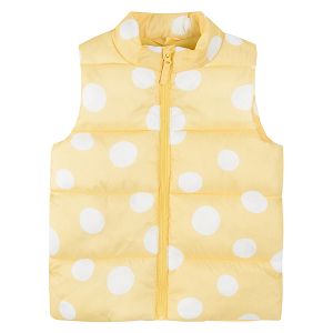 Yellow zip through vest