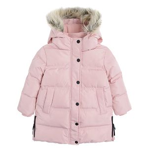 Light pink hooded jacket