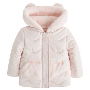 Warm hooded jacket